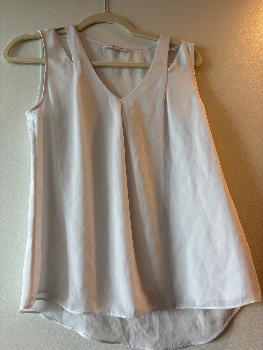 NWOT Calvin Klein Tank Top Blouse with Cut Out Shoulders